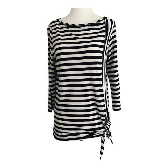 Jones New York striped boatneck top - Picture 1 of 10